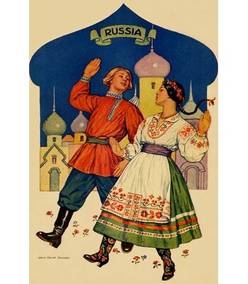 Russian Dancers in a Folk Costume' by Needlecraft Magazine Graphic Art -  Buyenlarge, 0-587-24736-3C4466