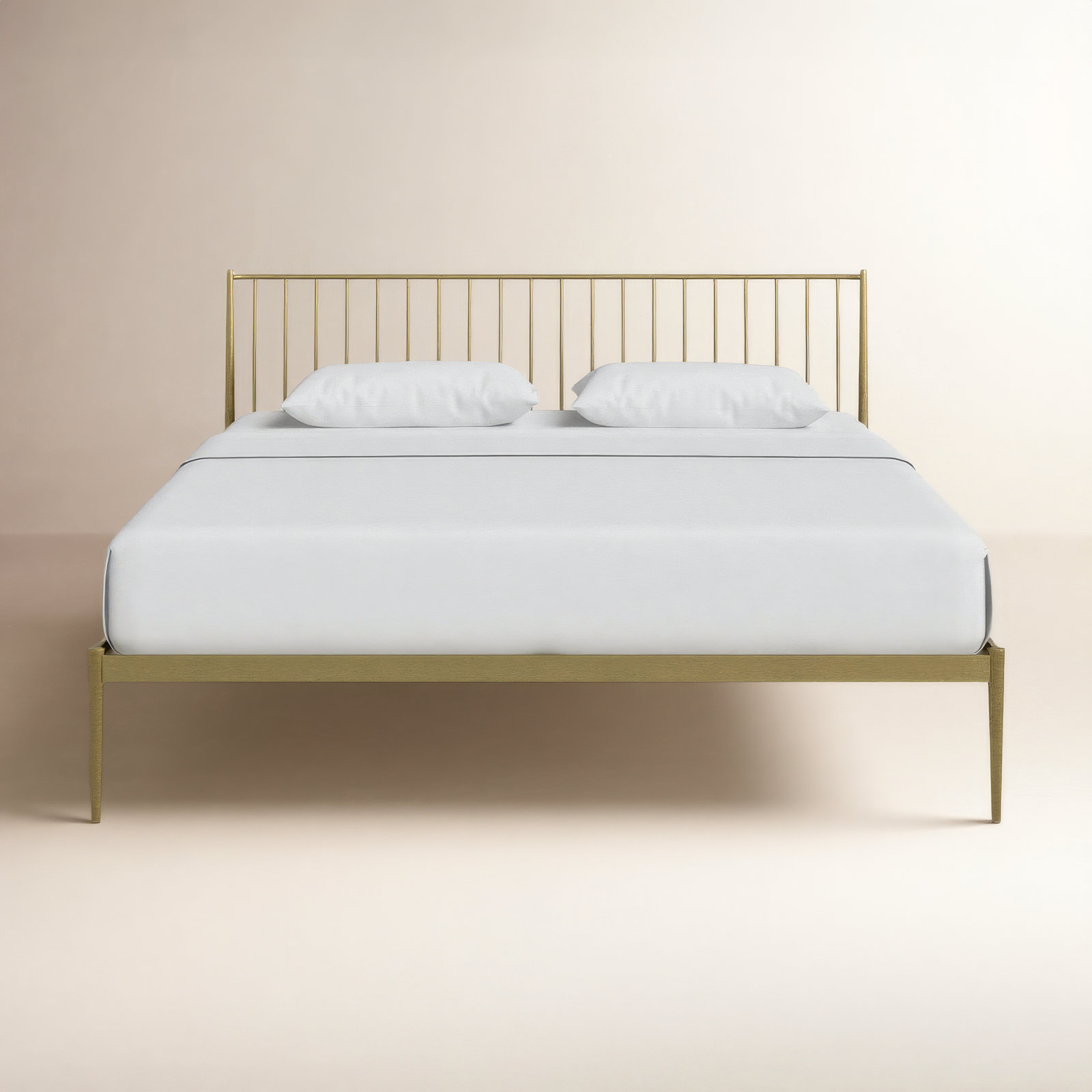 Aston Spindle Bed, Queen, Gold