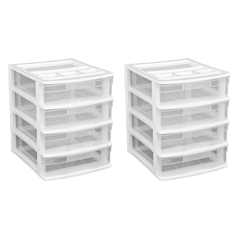 4 Drawer Storage Drawer