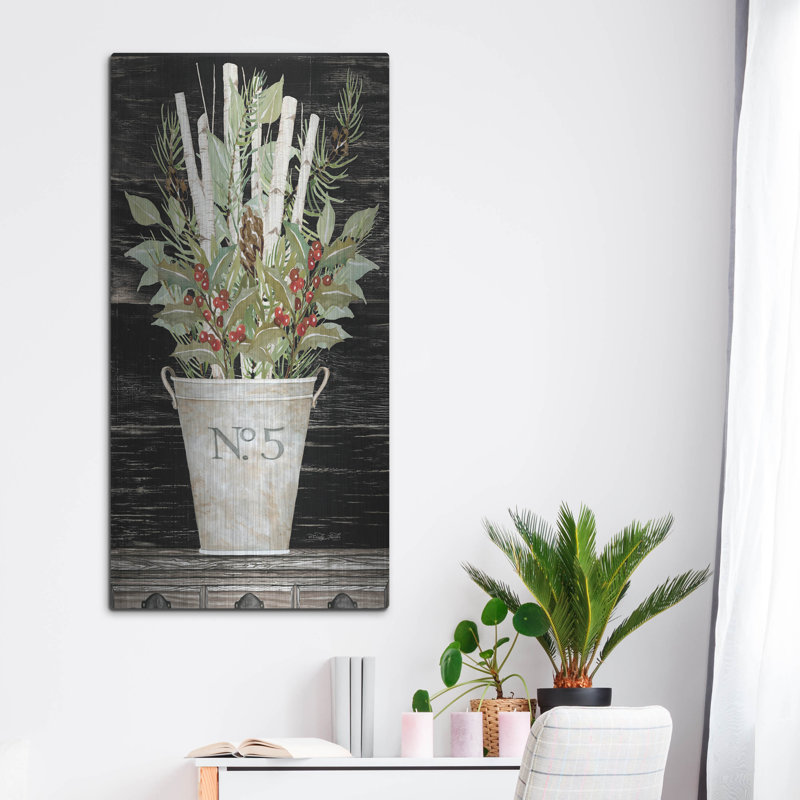 Art luxueux en métal «5 Christmas» par Cindy Jacobs, «No. 5 Christmas» par Cindy Jacobs