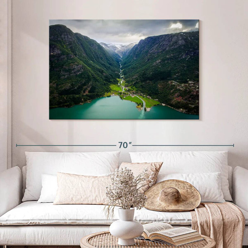 Kavia Odda Mountain Scene, 32" H x 48" W