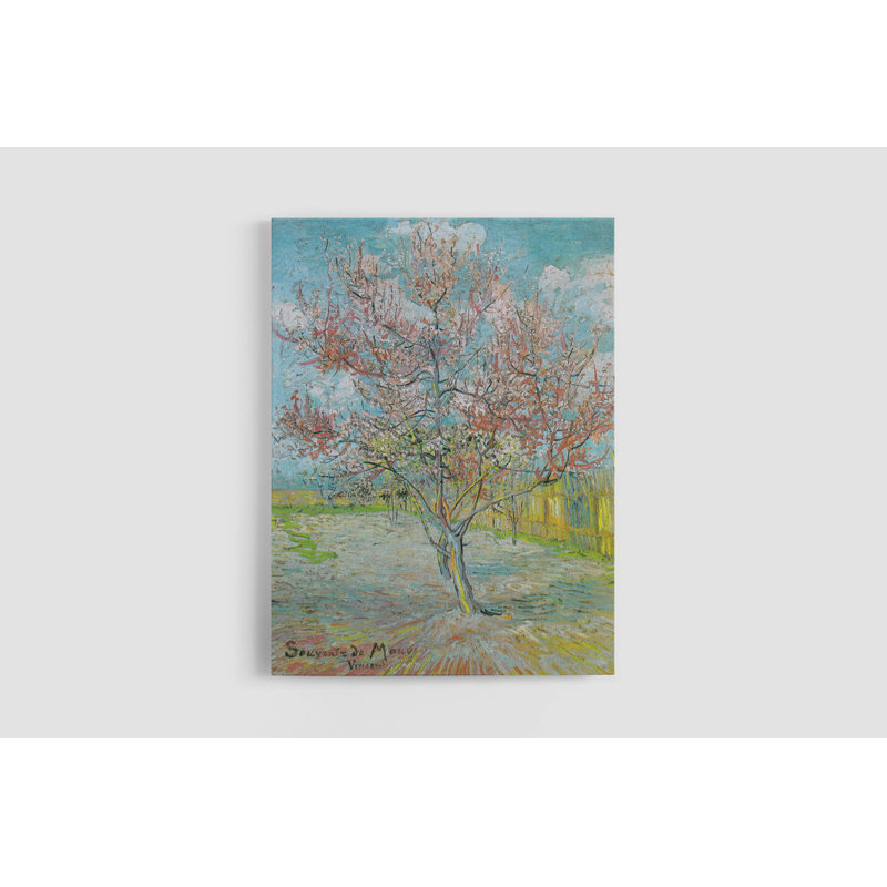 Pêche rose en fleur, 1888 par Vincent Van Gogh - reproduction d'art, H 16 po x l 12 po x P 1,5 po, Toile tendue, Pas de tapis
