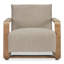 ECKERSLEY LOUNGE CHAIR CREAM FAUX FUR-336094718