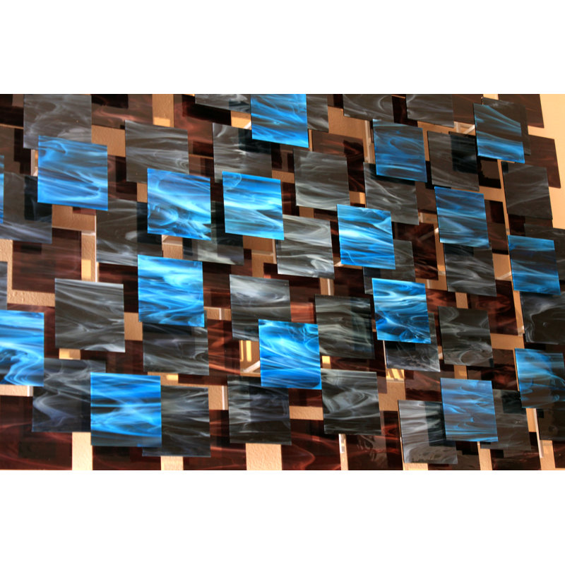 Electric Handmade Wall Decor, 48" H x 75" W x 4.5" D