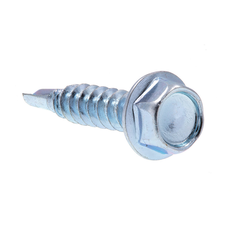 Sheet Metal Screws, Self-Drilling, Indented Hex Washer Head, #8 X 3/4 (100 Pack)