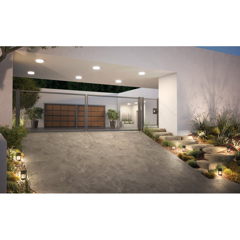 Cirque LED Outdoor Flush Mount, Gray