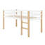 Lit mezzanine en bois avec échelle