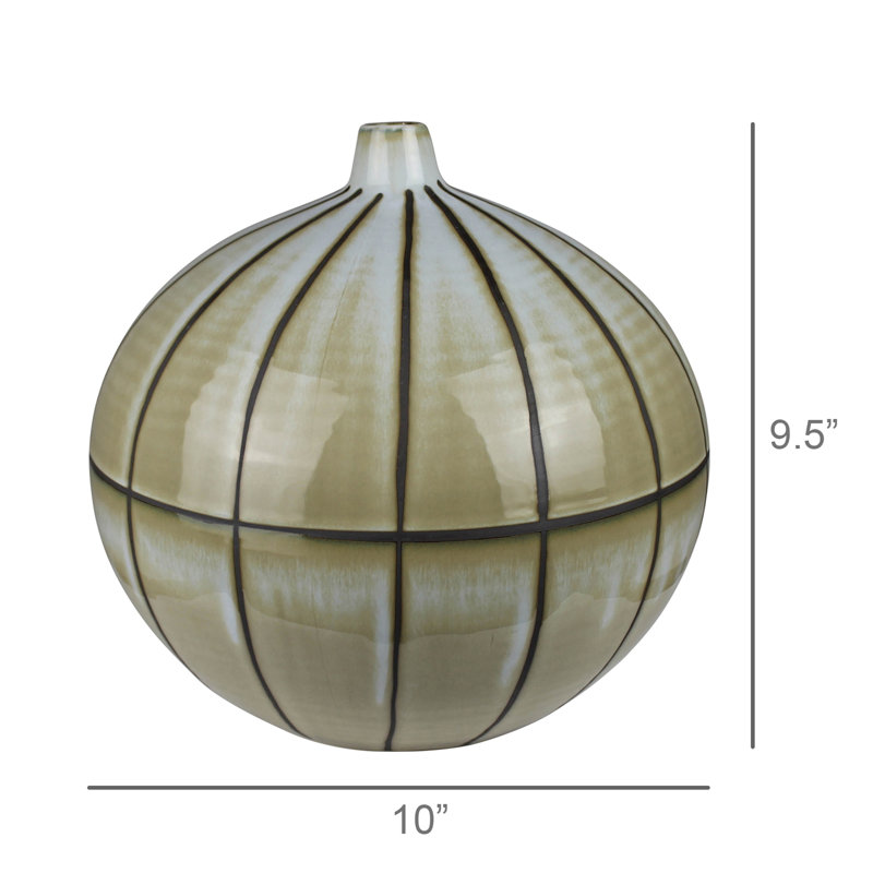 Andre Vase, Ceramic - Sm, 9.50" H x 10" W x 10" D