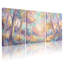 «Abstract Colorful Forest Abstract Art», ensemble de 3 reproductions d'art sur toile-85485407