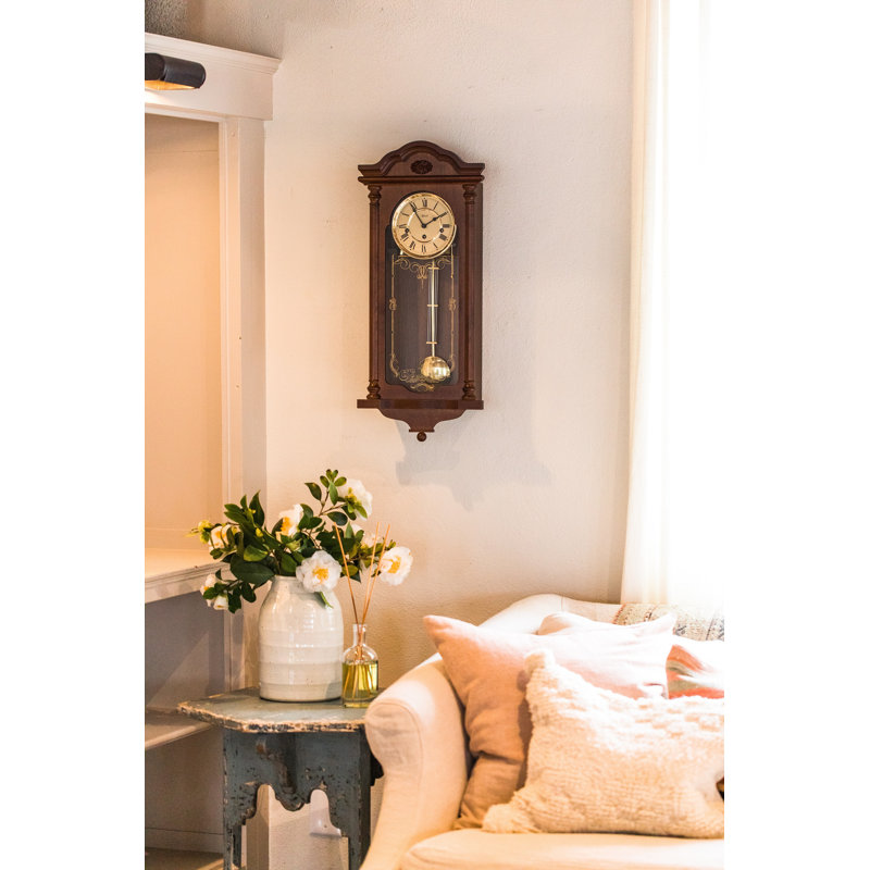 Wood Wall Clock, Walnut