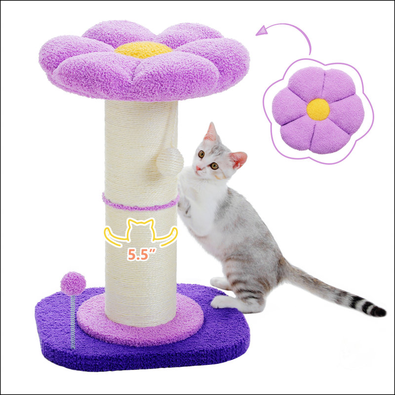 Freiwald 23.6'' H Cat Tree, Purple