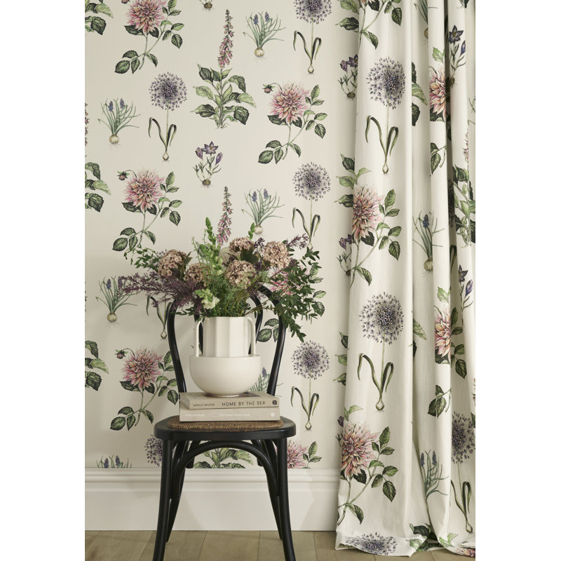 Leiden Secret Garden 10.05m x 52cm Matte Wallpaper Roll, Denim