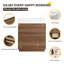 Ensemble de meuble-lavabo sur pied simple 30 po, meuble-lavabo sur pied avec lavabo en résine, 2 tiroirs-2066608888-2066608891