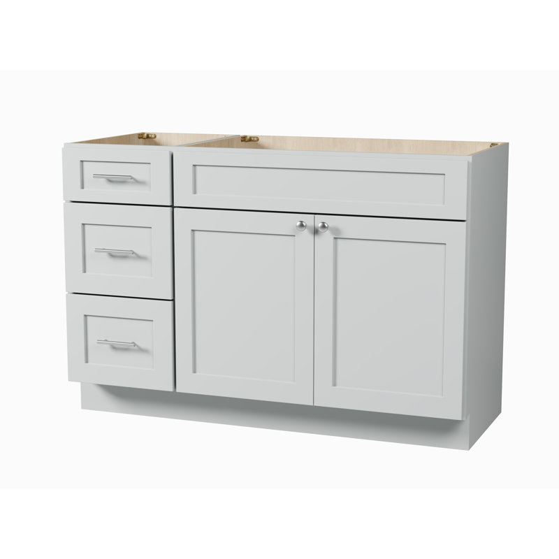 Base de meuble-lavabo simple 51 po Disar, Gris