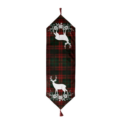 Christmas and Holiday Colorful Table Runners with Tassel, Great for Festive