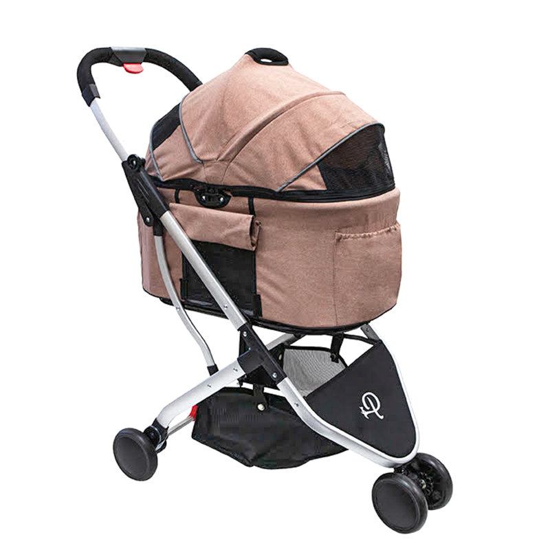 Desert Rose 3-in-1 Pet Stroller with Spacious Interior