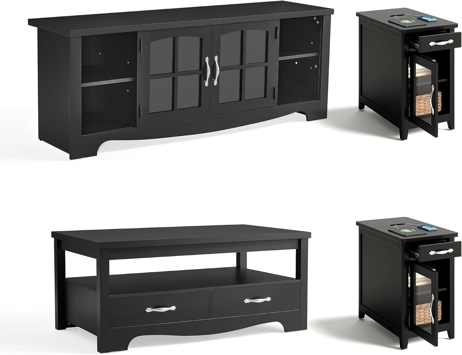 Lark Manor™ 4-Piece Living Room Table Sets & Reviews | Wayfair