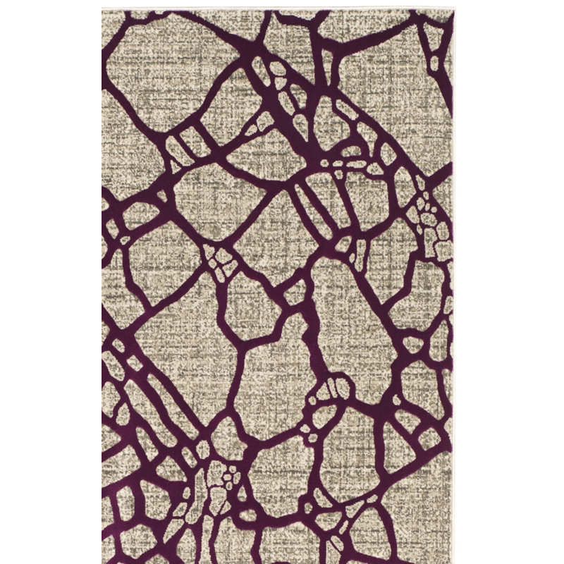Tapis géométrique Sevastopol Porcello, Carré 6 pi 7 po