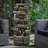 Fountains | 47.2" 6-Tier Cascading Outdoor Water Fountain for Garden Patio, LED Lights, Slate Gray Natural Stone | Gray|Resin
Color Alternative Vocabulary Table:
gray: light gray; dark gray; charcoal gray; slate gray
