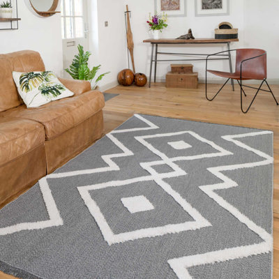 Aule Geometric Hand Woven Area Rug