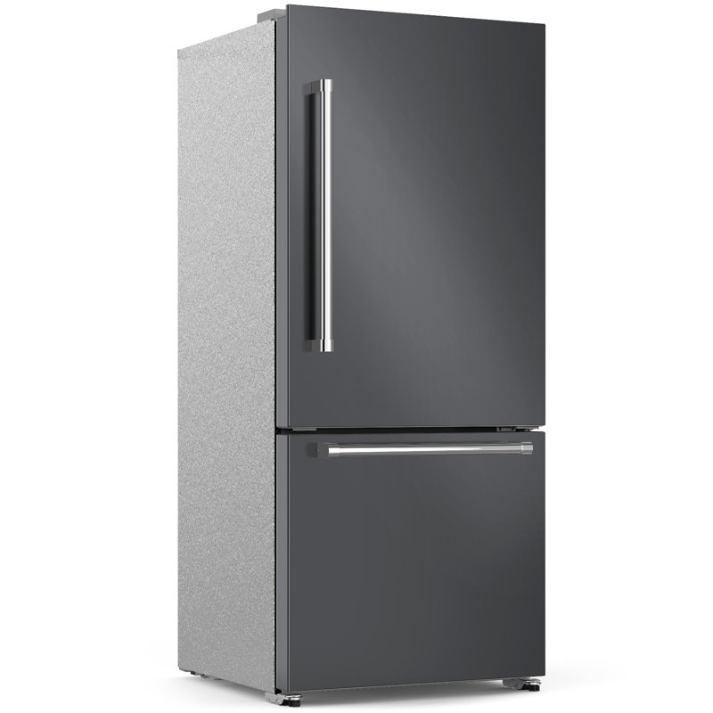 Réfrigérateur à congélateur inférieur de 18 pi³ (510 L) de profondeur standard et de 29,53 po (75 cm) de largeur, avec machine à glaçons