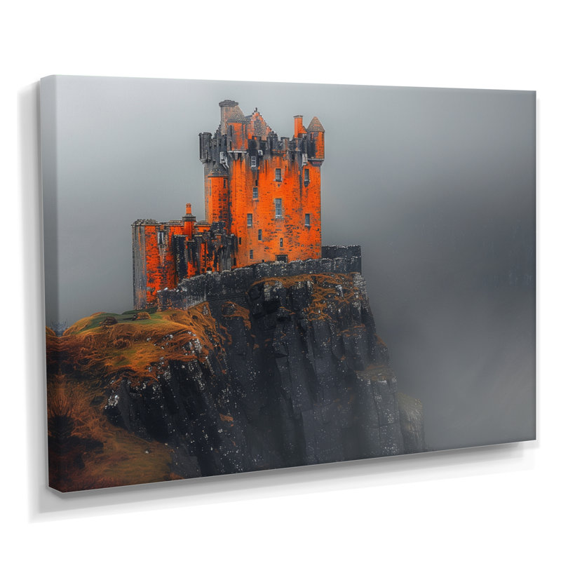 Clearwater - châteaux, impression d'art mural, H 34 po x l 44 po x P 1,5 po, Toile tendue