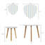 Ensemble de 2 tables basses gigognes Triangle