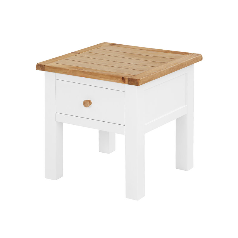 Pompey End Table, Off-White