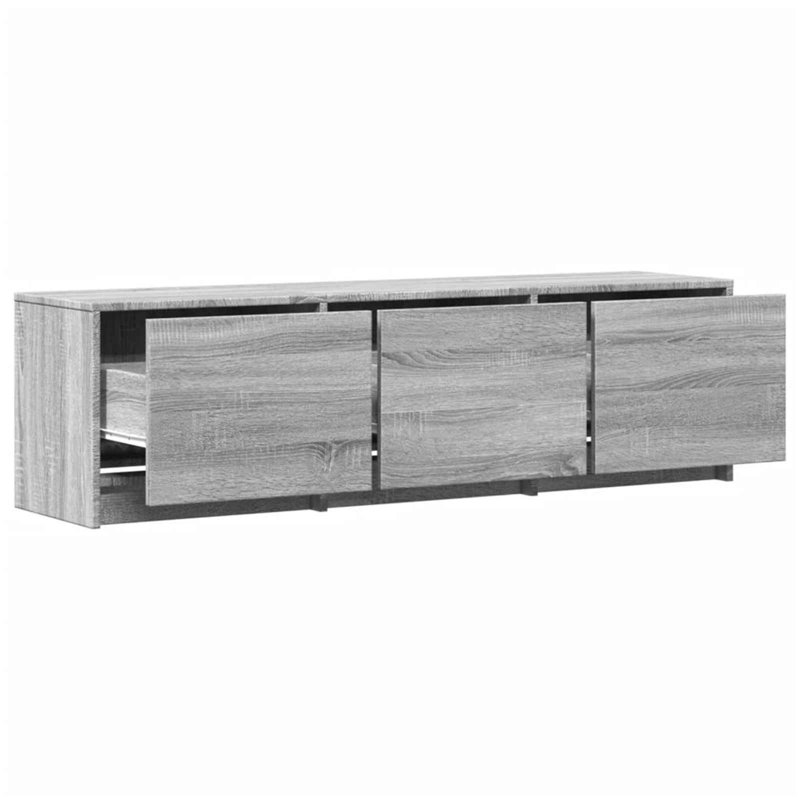 Unfinished TV Stand for TVs up to 88", Grey Sonoma, 40cm H x 140cm L x 34cm W