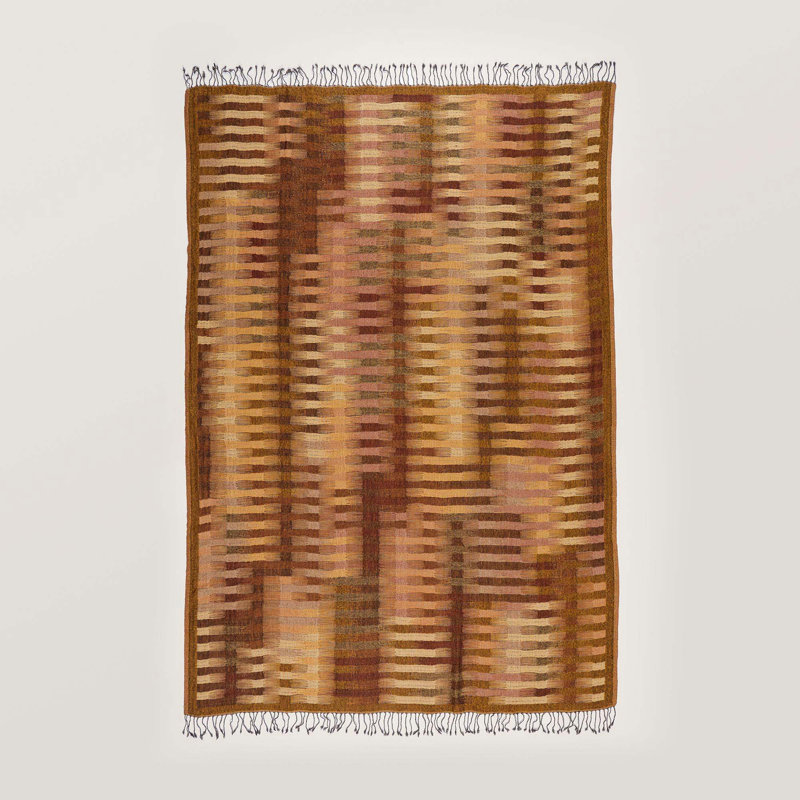 Khan Throw Blanket, Orange