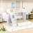Bunk Bed with Wardrobe,USB and Lights-1243311362