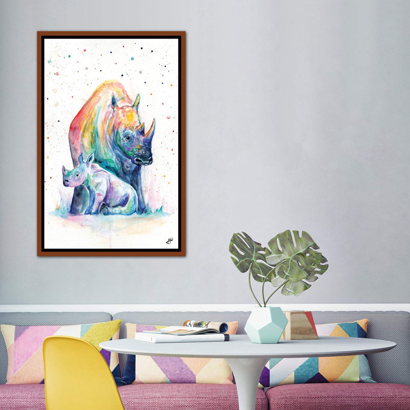 Abri sur toile, Toile classique avec cadre brun, H 60 po x l 40po x P 1,5 po