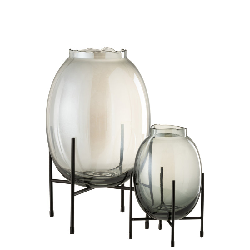 Broadbent Glass Table Vase 1, 25cm H x 16.5cm W x 16.5cm D