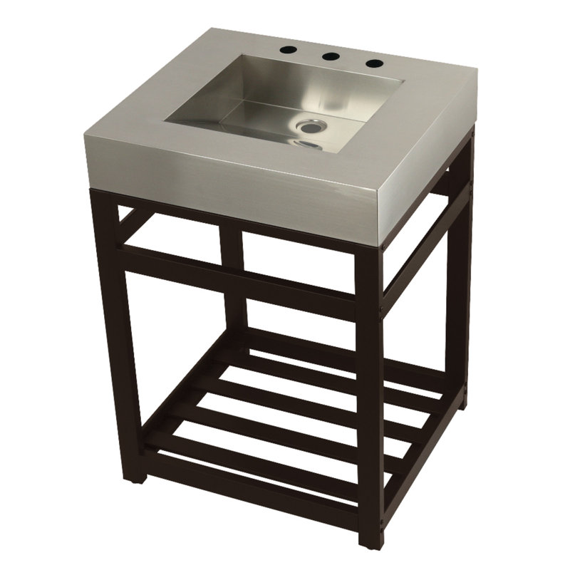 Ensemble de meuble-lavabo simple 25 po Fauceture, Bronze huilé