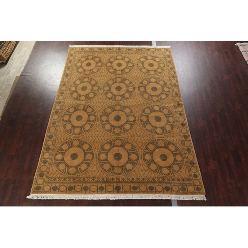 Tapis népalais à teinture végétale noué à la main 10 x 14