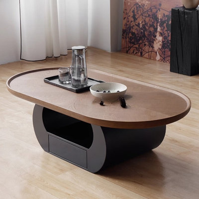 Modern retro style wooden tea table