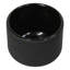 Ensemble de 4 tasses à thé cylindriques noires de style japonais Tetsubin en fonte.-133680844