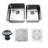 32" L x 21" Double Basin Undermount Kitchen Sink