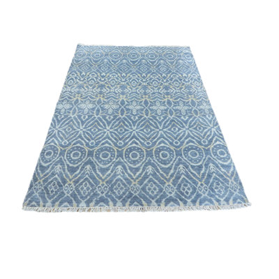 Tapis oriental gris transitionnel noué à la main 5 pi 6 po x 8 pi C346F205C716463C8C572A99B102CA5D