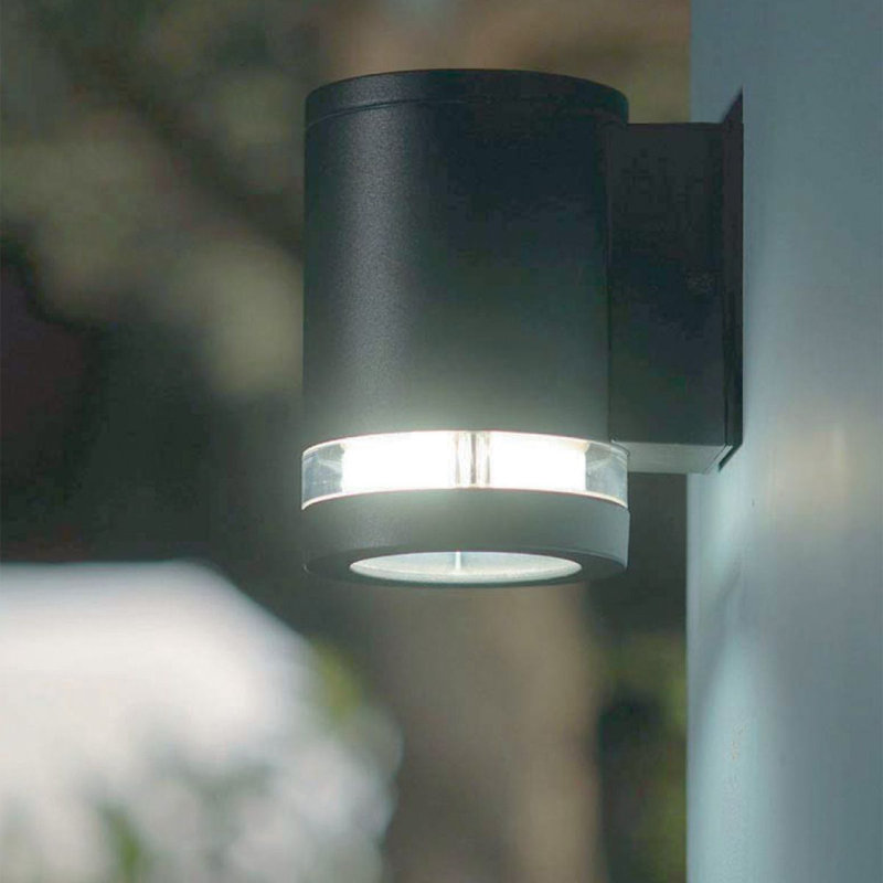 Sommersby Graphite 14.6cm H Outdoor Armed Sconce