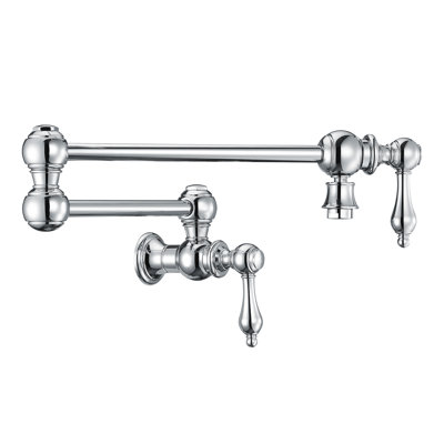 Whitehaus Collection Wall Mount Retractable Swing Spout Pot Filler