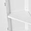 Armoire de salle de bain de coin peu encombrante | Conception à 2 portes avec tablettes réglables et rangement ouvert, solution de rangement haute polyvalente-1357727266-1345763176