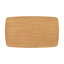 Table de salle à manger 5 pièces Style, table rectangulaire, chaises à dossier incurvé rembourrées en tissu beige, finition chêne naturel, sièges 4