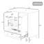 Meuble-lavabo 30 po sans lavabo, base seulement, armoire de salle de bain multifonctionnelle avec portes et tiroir, structure solide et panneau en bois aggloméré-1432911816-1432911817