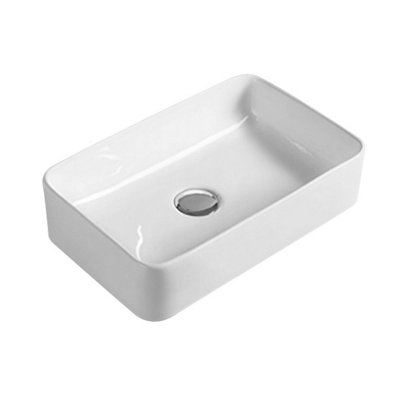 Nuie Vessels 365mm L x 235mm W White Vitreous China Rectangular Sink