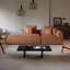 Canapé modulaire de 118 po avec système de confort à 5 couches, housses imperméables et lavables à la machine, pour salon et usage commercial, brun