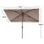 Parasol de marché rectangulaire festonné 118 po Lottie-562425383