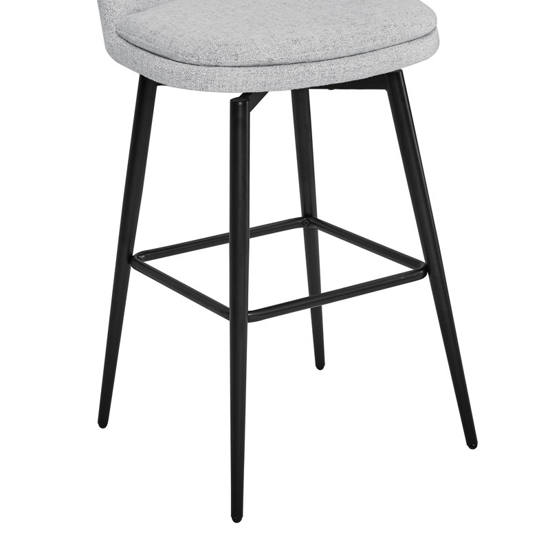 Tabouret Betzalel, Blanc (multicolore), Tabouret de bar (siège d'une hauteur de 30 po)
