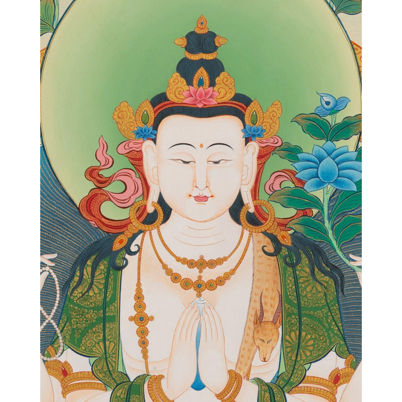 Chengrezig Thangka (Brocadeless Thangka) | Na