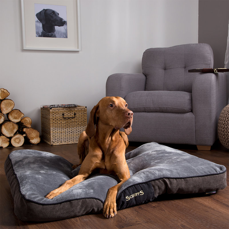 Chester Polyester Pet Bed, Graphite/Grey